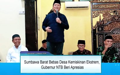 Sumbawa Barat Bebas Desa Kemiskinan Ekstrem, Gubernur NTB Beri Apresiasi