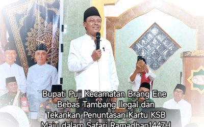 Bupati Puji Kecamatan Brang Ene Bebas Tambang Ilegal dan Tekankan Penuntasan Kartu KSB Maju dalam Safari Ramadhan 1447 H