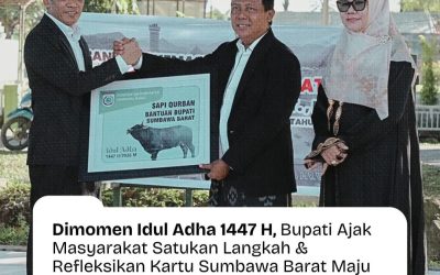Di Momen Iduladha 1447 H, Bupati Amar Ajak Masyarakat Satukan Langkah dan Refleksikan Kartu KSB Maju
