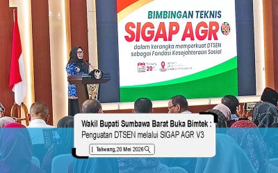 Wakil Bupati Sumbawa Barat Buka Bimtek Penguatan DTSEN melalui SIGAP AGR V3