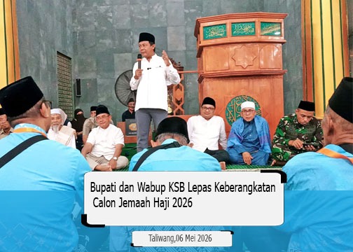 Bupati dan Wabup KSB Lepas Keberangkatan Calon Jemaah Haji 2026