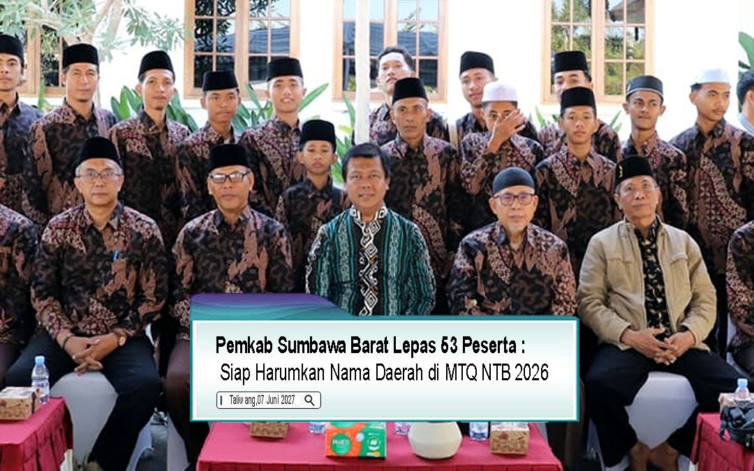 Pemkab Sumbawa Barat Lepas 53 Peserta, Siap Harumkan Nama Daerah di MTQ NTB 2026