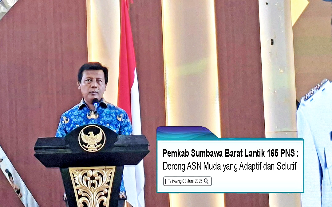 Pemkab Sumbawa Barat Lantik 165 PNS, Dorong ASN Muda yang Adaptif dan Solutif