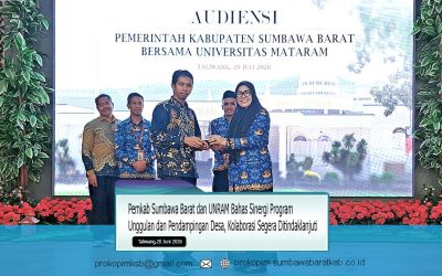 Pemkab Sumbawa Barat dan UNRAM Bahas Sinergi Program Unggulan dan Pendampingan Desa, Kolaborasi Segera Ditindaklanjuti