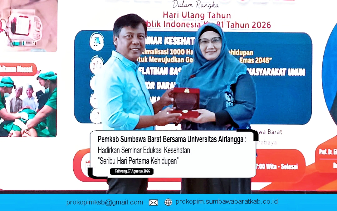 Pemkab Sumbawa Barat Bersama Universitas Airlangga, Hadirkan Seminar Edukasi Kesehatan ”Seribu Hari Pertama Kehidupan”