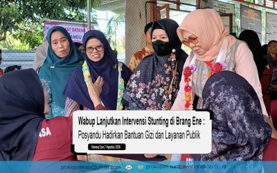 Wabup Lanjutkan Intervensi Stunting di Brang Ene, Posyandu Hadirkan Bantuan Gizi dan Layanan Publik