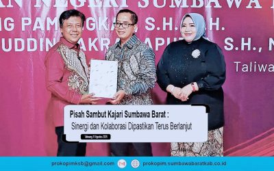 Pisah Sambut Kajari Sumbawa Barat, Sinergi dan Kolaborasi Dipastikan Terus Berlanjut