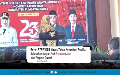 Revisi RTRW KSB Masuk Tahap Konsultasi Publik, Selaraskan dengan Arah Pembangunan dan Program Daerah